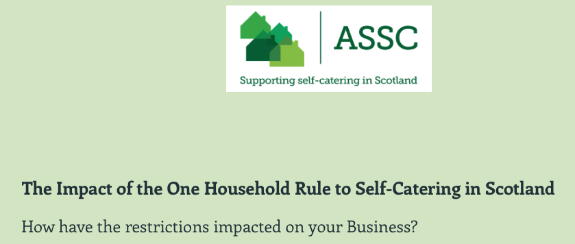 Survey: The Impact of the One Household Rule to Self-Catering in Scotland